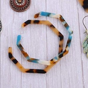 angular tortoise earrings